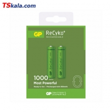 باتری نیم قلمی شارژی ریسایکو جی پی AAA NiMH 950mAh بسته 2 عددی