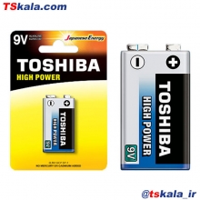 باتری کتابی 9V هایپاور آلکالاین توشیبا بسته 1 عددی