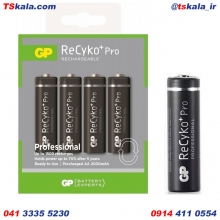 باتری قلمی شارژی ریسایکو پلاس پرو جی پی NiMH 2000mAh بسته 4 عددی