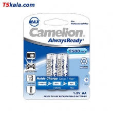 باتری قلمی شارژی کملیون AA NiMH 2500mAh بسته 2 عددی