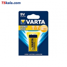 باتری کتابی 9V لانگلایف آلکالاین وارتا بسته 1 عددی